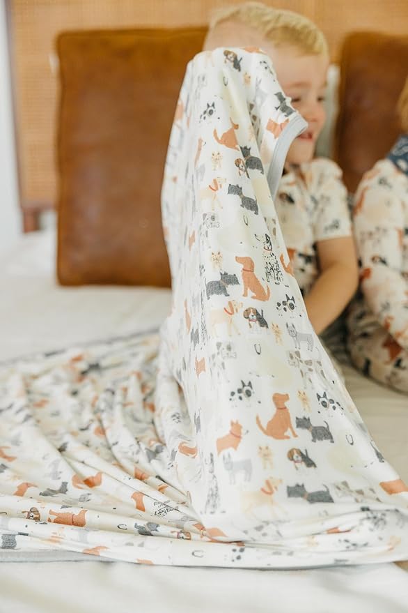 Copper Pearl Jumbo Premium Knit 3 Layer Stretchy Throw Blanket Rufus, Twin