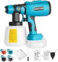 Cordless Paint Sprayer Compatible with MAKITA 18V Battery, HVLP Spray Paint Gun with 4 Copper Nozzle, 200W High Power Motor Paint Sprayer for Furniture (Battery Not Included) (for MAKITA)