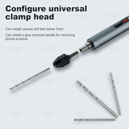 Mini Electric Screwdriver Set,Precision Electric Screwdriver， With electric drill function, 3 Gears Torque, 3LED light,Magnetic Storage，Overload Protection, Repair Tool Set for Phone Camera...