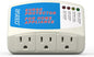 BSEED Voltage Protector, 3 Outlet Plug in Surge Protector for Home Appliance Multi Function Plug with Protection Wall Mount Power Suppressor for TV/PC/Refrigerator 125V, 1875W, 1 Pack