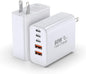 USB C Charger Block, 2-Pack 60W 5 Ports USBC Wall Charger Plug Fast Charging, iPhone Charger QC Multiport PD Adapter Chargers, Type C Box Brick Cube for iPhone 17 16 15 14 13 Pro Max,Samsung