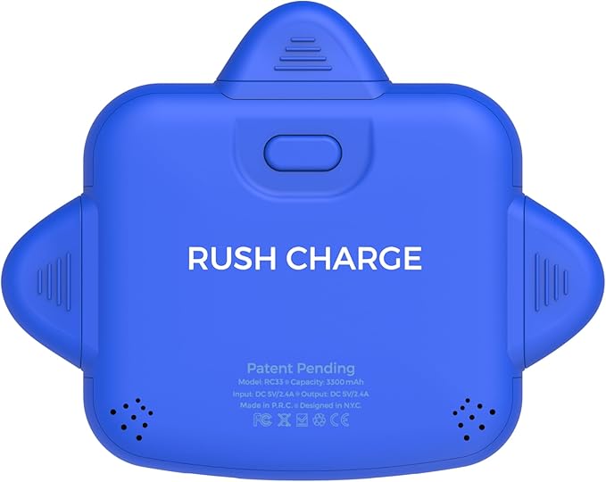 Rush Charge Universal COMET Portable Power Bank – 3200mah, 2.1A High-Speed Fast Charging - Apple Lightning, Type C, Micro-USB Charges 3 Devices at a Time Pre-Charged Compatible with iPhone 17 16 15 14