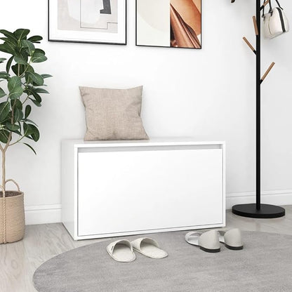 vidaXL Stylish Storage Bench, Rectangular Shape, Perfect for Hallways, Compact Urban Furniture, Modern Seating