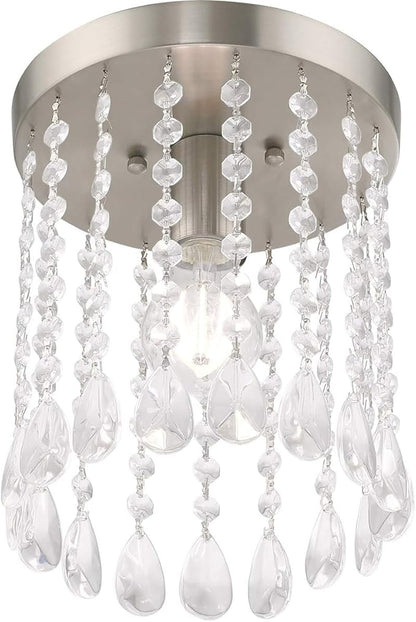 Livex Lighting 1 Lt Brushed Nickel Ceiling Mount