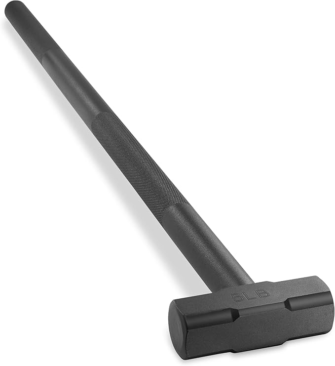 Philosophy Gym Fitness Hammer, 5 LB - Steel Hammer for Strength Training