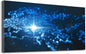 Wibinuki Wall Art Wall Decor Wall Paintings power of turkey, energy beam on istanbul. dark map illumined for Living Room Bedroom Bathroom Home Decor Can Be Hung Directly 20"x 40"