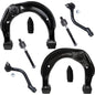 Detroit Axle - 8pc Front End Control Arms Kit for Hyundai 2006-2007 Azera, 2006-2008 Sonata, 2 Upper Control Arms 4 Tie Rod Ends