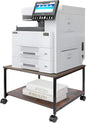 EMERIT Printer Stand,19.5''x19.5''x12.8'' 2 Tier Large Printer Laser Table Heavy Duty Rolling Printer Cart with Wheels for Home Office -100 LBS Each Tier