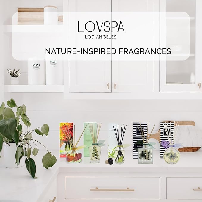 LOVSPA DE-Stress Lavender Eucalyptus Diffuser Oil - Luxury Essential Oils for Diffuser Refill & Air Freshener Room Spray - Long-Lasting Home Fragrance, Scented Oil for Diffusers, USA Made, 4oz