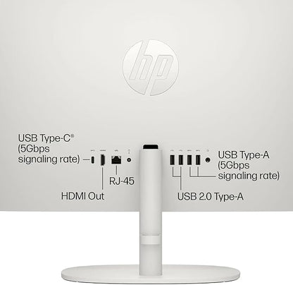 HP 21.5" FHD All-in-One Desktop Computer, 32GB RAM 1TB, Dual-Core Intel Celeron, Windows 11 Pro, Snow White (Renewed)