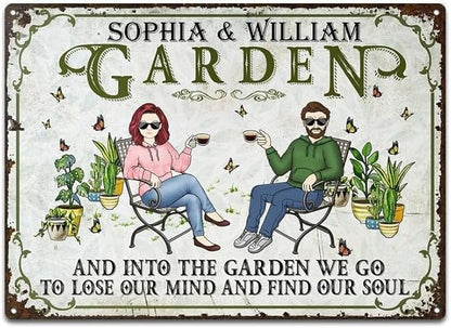 And Into The Garden I Go Gardening, Garden Sign, Personalized Custom Classic Metal Signs Garden Yard Wall Decorative Metal Sign (17)