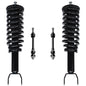 Detroit Axle - 2WD 4pc Front Struts Sway Bars for 05-09 Mitsubishi Raider Dodge Dakota, Struts w/Coil Spring Stabilizer Sway Bar