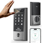 TCL Palm Vein Smart Lock D2 Pro, Wi-Fi Keyless Entry Deadbolt Door Lock, Built-in Doorbell, Key Fob, App Control, Auto Lock, Rechargeable Battery, Works with Alexa & Google Lock for Front Door