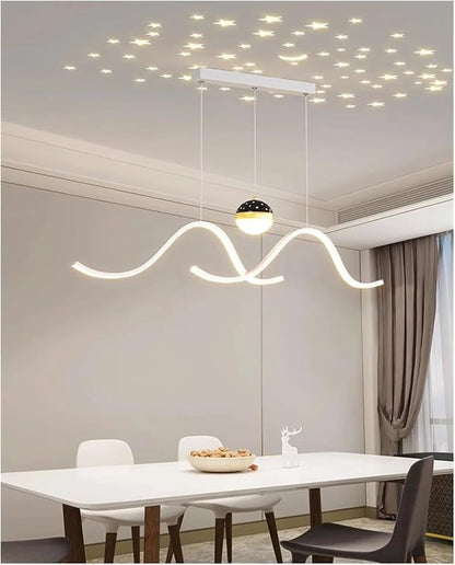 Modern Dining Room Lamparas Decoracion Smart Pendant Lights Decoration Chandeliers Compatible with Dining Room,for Living Room,OneColor