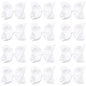 Oaoleer Big Hair Bows for Girls 12 PCS 6" White Grosgrain Ribbon Large Boutique Bow Alligator Clips Hair Accessories for Toddlers Little Girls Kids