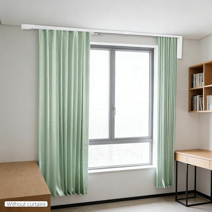 Electric Curtain Track, Retractable Motorized Curtains Rod For 2.2-3.2m/7-10.5ft, Automatic Curtain Opener w/Smart/Manual Control, Smart Curtains System for I-Rrail and U-Rail (For7-10.5ft)
