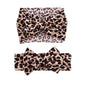 Baby Girls Leopard Headband Bow Headwear Turban Headband for Baby Toddler Wide Hairband Hair Accessories 2 Pack TSFD40