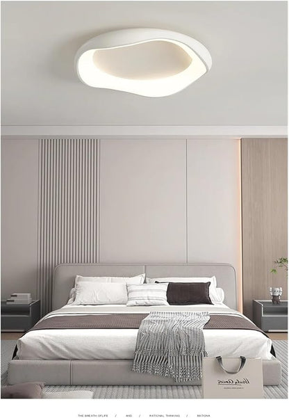 Modern Bedroom Ceiling Light Minimalist Interior Intelligent Lamp Living Room Bar Counter Home Decoration Lighting Fixture Contemporary(Black-60cm)