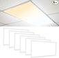 CycevSun 6-Pack 2x4 LED Flat Panel Light Drop Ceiling 0-10V Dimmable, 30/40/50W Selectable, 3000K 4000K 5000K Switchable, 120-277V, ETL Listed