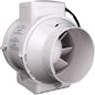 VENTS-US TT Silent 125-5" Inline Duct Fan, 199 CFM, 2-Speed Built-In Switch, For High Static Pressure Duct Applications