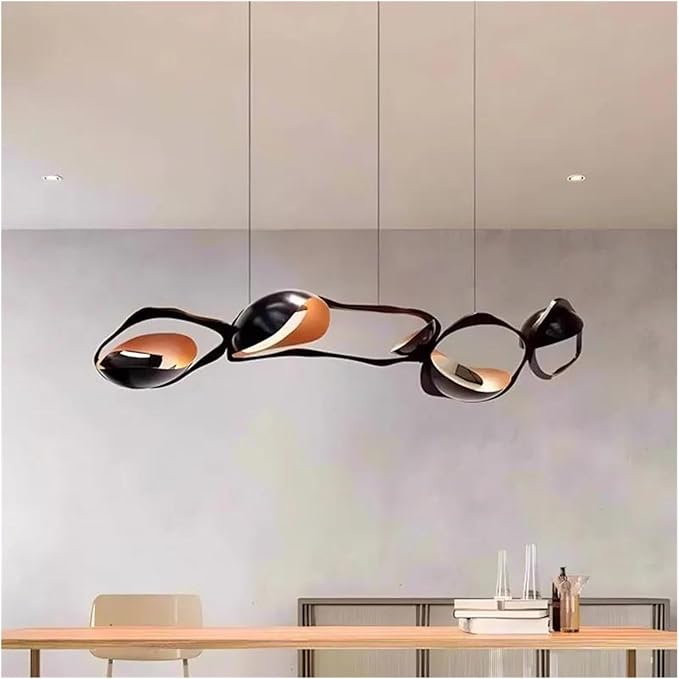 Modern Home Decor Led Lights Pendant Light Lamps for Living Room Chandeliers for Dining Hanging Indoor Lighting,Modern LED Chandelier(APP with RC Dimmable,Length 125)
