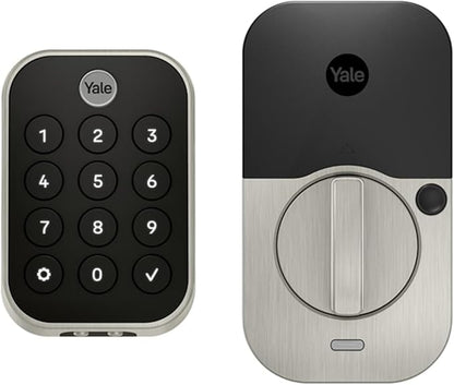 Yale Assure Lock 2 Touch Deadbolt, Satin Nickel Smart Keyless Entry Door Lock with Z-Wave (ZW3) Connected Touch Keypad and Fingerprint Scanner, YRD450-F-ZW3-619