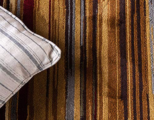 Unique Loom Barista Collection Area Rug - Icatu (8' x 10' Rectangle Beige/Brown) - size: 8' x 10' (Rectangular)