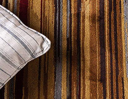 Unique Loom Barista Collection Area Rug - Icatu (8' x 10' Rectangle Beige/Brown) - size: 8' x 10' (Rectangular)