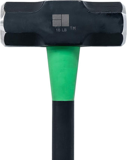 Hooyman Sledge and Club Hammer with Heavy Duty Construction, Ergonomic No-Slip H-Grip Handle, Fiberglass Core, High Strength Steel for Construction, Gardening, Land Management, Yard Work, and Outdoors