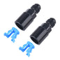 EVIL ENERGY 6AN Male to 5/16 SAE Quick-Disconnect Female Push-On EFI Fuel Rail Fitting 2PCS
