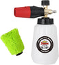 High Pressure Foam Cannon for Pressure Washer, 1L Heavy-Duty Car Wash Sprayer with Brass Connector, Fits Most Pressure Washers, Includes Microfiber Gloves