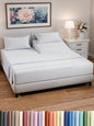 Split Head King Sheets Set – Top Split King Sheets for Adjustable Beds, Easy-Fit Split Head King Mattress - Flex Split Top King Sheets, Easy-Fit, Breathable, Deep Pocket Split King Sheets Set - White
