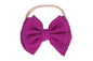 Baby Girl's 5 Inches Soft Double Bow-knot Nylon Headband Toddler Headdress for Photography Party Festivals (Purple)