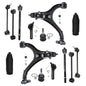 Detroit Axle - 14pc Front End Kit for 2005-2010 Jeep Grand Cherokee Commander, Lower Control Arms Tie Rods Upper Ball Joints Boo