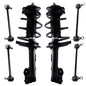 Detroit Axle - Front Struts Kit for Toyota Camry 2012 2013 2014, 2 Ready Suspension Struts w/Coil Spring Assembly 4 Front Rear S