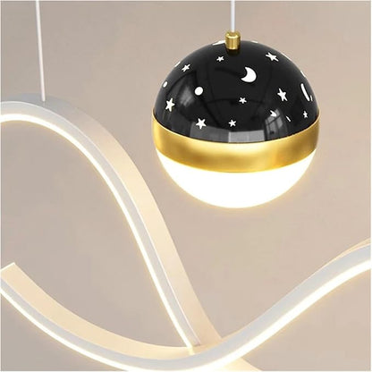 Modern Dining Room Lamparas Decoracion Smart Pendant Lights Decoration Chandeliers Compatible with Dining Room,for Living Room,OneColor
