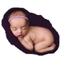 Zeroest Newborn Photography Props Baby Girl Photoshoots Pearl Headbands Infant Girl Photo Posing Beaded Headband Prop (Lilac, One Size)