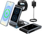 Wireless Charger for Samsung 3 in 1 Wireless Charging Station Foldable Wireless Charger Stand for Samsung S25 Ultra S24 S23 S22 Z Flip Z Fold 7 6 5 4 3 for Galaxy Watch 8/7/6/5/4/ Galaxy Buds