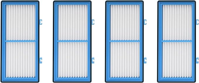 Nispira AER1 Filter Replacement for Holmes Air Purifier HAPF30AT HAP242-NUC Total Air True HEPA 4 Packs, 1.2 x 10 x 4.6 Inches