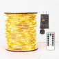 Fairy Lights Plug in,100FT 600 LEDs Waterproof Led String Lights,8 Modes Remote Twinkle Light for Bedroom Window Weddings Christmas Holiday Decoration,Silver Wire,2 Inch Led Space,Warm White