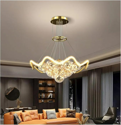 Modern Living Room Warm Bedroom Dining Room Chaner Led Indoor Lighting Nordic Creative Decorative Bright Lamps,Modern (3Color Dimmable D60cm)