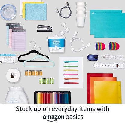 Amazon Basics 6 Cube Wire Grid Storage Organizer, Stackable Storage Cubes, Modular Closet Organizer Shelves, 14.6" D x 30.3" W x 44.8" H, White