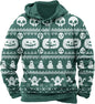 Halloween Hoodie Men Graphic Pumpkin Ghost Printed Sweatshirt Casual Trendy Long Sleeve Halloween Hooded Tops with Pockets