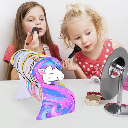 FIOBEE Girls Headband Holder Organizer Unicorn Headband Storage Hair Accessories Organizer Hairband Display Stand Home Room Decors for Kids