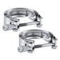 EVIL ENERGY V Band Clamp for Flange Kit Stainless Steel (2, 2.0)