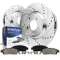 Detroit Axle - 4WD Front Brake Kit for 95-01 Ford Explorer, 98-02 Ranger Mazda B3000 B4000, 97-01 Mountaineer, 01-02 B2300, Dril