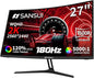 SANSUI 27 Inch WQHD 2560X1440 Curved Gaming Monitor, 180Hz MPRT 1ms Computer Monitor,HDMI2.0 * 2, DP1.2 * 2, Freesync, Curved 1500R, 5000:1 Contrast Ratio, 120% sRGB,HDR(ES-G27C1Q DP Cable Included)