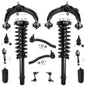 Detroit Axle - 2.4L Front End Suspension Kit for 03-07 Honda Accord, Upper Control Arms Tie Rods Sway Bars Struts Lower Ball Joi