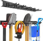Garage Garden Tool Organizer Wall Mount, Heavy Duty Garage Tool Storage Rack 48 Inches, Max Load 330lb - Shovel, Rake, Folding Chair, Weed Eater Storage