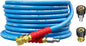 POHIR 25ft Pressure Washer Hose 3/8" 4800 PSI, No Marking Kink Free Hose with Quick Connect Ends and Adapters for Hot & Cold Water up to 248°F, Steel Wire Braided Hose for Power Washing
